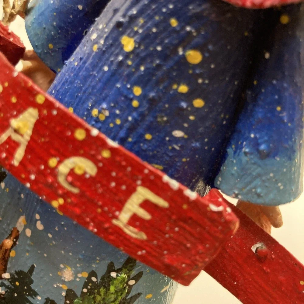 Vtg Ranger Gift Angel w/ Peace Banner Christmas Holiday‎ Figurine Retired 8